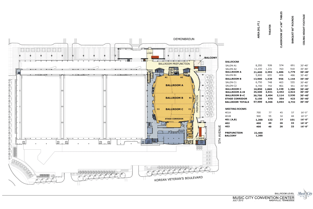 Level 3m Meeting Rooms Nashvillemusiccitycenter Com