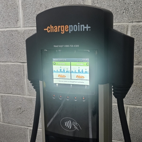 image of ChargePoint EV charging station